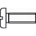 Śruba z łbem cylindrycznym TOOLCRAFT 104394 M3 20 mm DIN 84 2000 szt