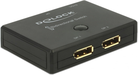 Delock 18750 DisplayPort switch 2-1 Przełącznik dwukierunkowy 4K 60Hz