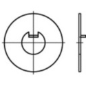 duże podkładki płaskie 25 szt z wpustkami 52 mm 80 mm stalowe TOOLCRAFT 107419