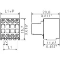 Złącze wtykowe WTYCZKA bloku zaciskowego 52 SZTUKI PCB B2L 3,50 10 180 SN Weidmüller