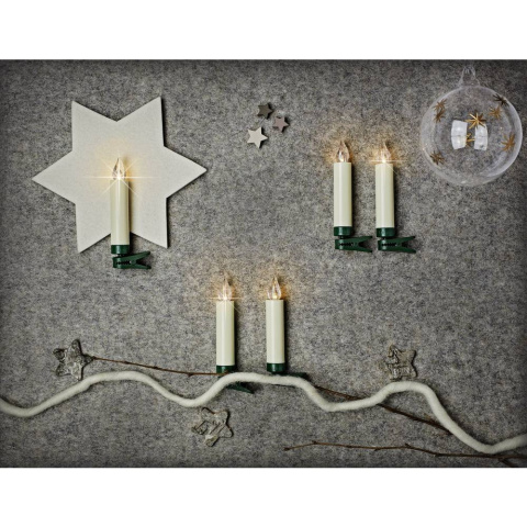 świece led na baterie klamerki bezprzewodowe 13 szt wys. 9 cm LUMIX świece led na baterie klamerki bezprzewodowe 13 szt wys. 9 cm LUMIX