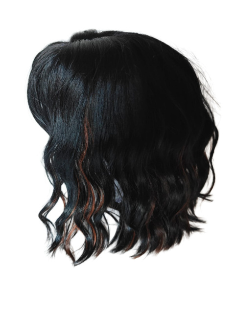 Peruka syntetyczna JessLab z grzywką włosy czarne brązowe bob 30 cm Peruka syntetyczna JessLab z grzywką włosy czarne brązowe bob 30 cm