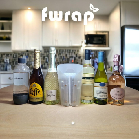 Chłodziarka do wina NAPOJÓW Fwrap bez lodu na butelkę schładzacz Wine Cooler rękaw chłodzacy Chłodziarka do wina NAPOJÓW Fwrap bez lodu na butelkę schładzacz Wine Cooler rękaw chłodzacy