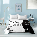Dog side me side pościel 2x poszewka na poduszkę poszwa na kołdrę 200x200 cm