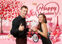 Tło fotograficzne do zdjęć walentynkowe miłość Happy Valentines Day 240 x 180 cm Tło fotograficzne do zdjęć walentynkowe miłość Happy Valentines Day 240 x 180 cm