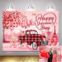 Tło fotograficzne do zdjęć walentynkowe miłość Happy Valentines Day 240 x 180 cm Tło fotograficzne do zdjęć walentynkowe miłość Happy Valentines Day 240 x 180 cm