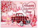 Tło fotograficzne do zdjęć walentynkowe miłość Happy Valentines Day 240 x 180 cm Tło fotograficzne do zdjęć walentynkowe miłość Happy Valentines Day 240 x 180 cm