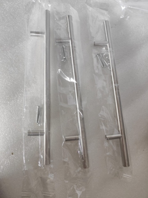 Uchwyt meblowy 20szt Srebrny 250 mm + wkręty rączka mebli szafy szuflady Uchwyt meblowy 20szt Srebrny 250 mm + wkręty rączka mebli szafy szuflady