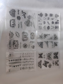 stemple pieczątki silikonowe Stempel Silikonowy scrapbooking decoupage 6 zestawów komplet