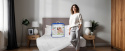 Toper materac nawierzchniowy nakladka na łóżko MightySoft 190x137x10 cm