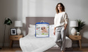 Toper materac nawierzchniowy nakladka na łóżko MightySoft 190x137x10 cm