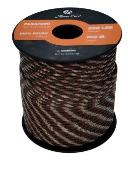 Abma Cord Paracord 550 LBS Nylonowa lina SZNUR 100M 4 mm