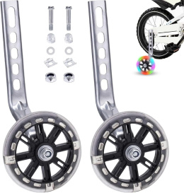 Kółka podporowe boczne do roweru 12-20 z LED uniwersalne świecące