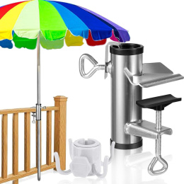 uchwyt na parasol na balustradę taras stół STOJAK NA BALKON