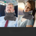 Poduszka Podróżna Szara Ergonomiczna Do Samolotu I Samochodu Poduszka Podróżna Szara Ergonomiczna Do Samolotu I Samochodu