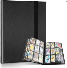 Album na karty 360 szt czarny do Pokemon MTG NBA piłkarskie kolekcjonerskie
