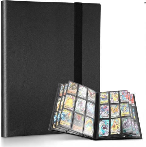 Album na karty 360 szt czarny do Pokemon MTG NBA piłkarskie kolekcjonerskie Album na karty 360 szt czarny do Pokemon MTG NBA piłkarskie kolekcjonerskie
