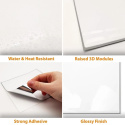 PŁYTKI 15,4X15,4 CM GLOSSY 3D naklejki Panele ścienne winylowe Walplus