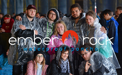 Ember Rock płaszcz przeciwdeszczowy Wodoodporne poncho okrycie wierzchnie ochronne Ember Rock płaszcz przeciwdeszczowy Wodoodporne poncho okrycie wierzchnie ochronne