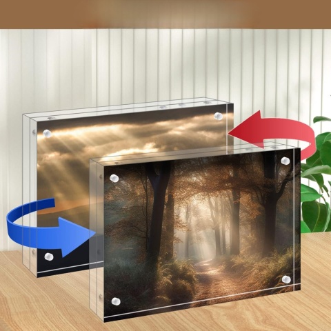 Kadr magnetyczny ramka magnetyczna akrylowa na zdjęcia dwustronna 4 szt Kadr magnetyczny ramka magnetyczna akrylowa na zdjęcia dwustronna 4 szt