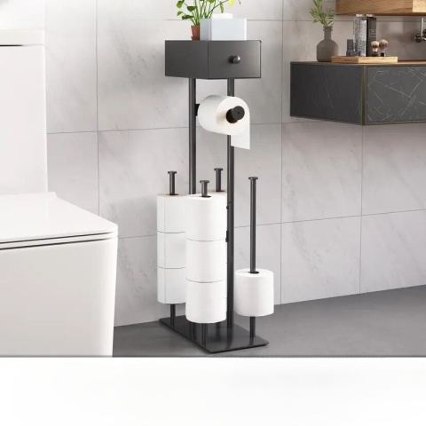 UCHWYT NA PAPIER TOALETOWY STOJAK ORGANIZER SZUFLADA UCHWYT NA PAPIER TOALETOWY STOJAK ORGANIZER SZUFLADA