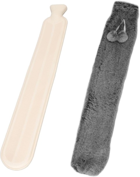 Termofor gumowy podłużny 57 x10cm pluszowy ogrzewacz na wodę Termofor gumowy podłużny 57 x10cm pluszowy ogrzewacz na wodę