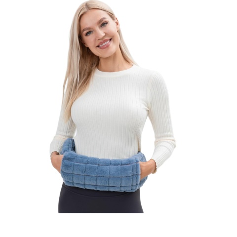 Termofor gumowy podłużny 75x12cm pluszowy ogrzewacz na wodę 2l Termofor gumowy podłużny 75x12cm pluszowy ogrzewacz na wodę 2l
