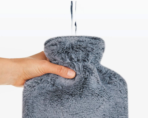 Termofor ogrzewacz pokrowiec misiu futerko 1,8 L Qomfor miękki przytulny butla grzewcza Termofor ogrzewacz pokrowiec misiu futerko 1,8 L Qomfor miękki przytulny butla grzewcza