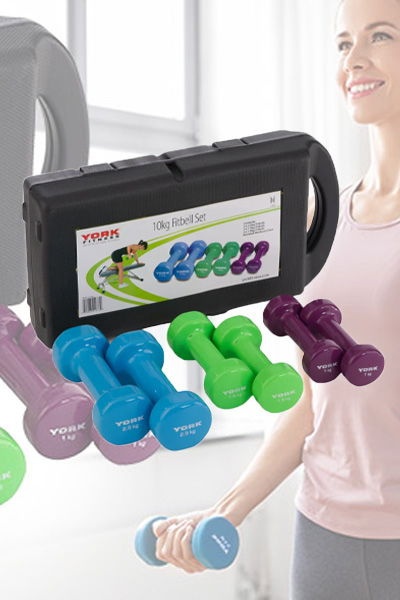 ciężarki HANTLE York Fitness HANTELKI WINYLOWE FITNESS