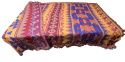 Piękny koc narzuta bieżnik bawełniany tkany koc z frędzlami boho 180x130