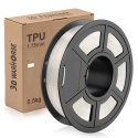 Filament TPU 1,75 mm elastyczny do drukarek 3D 0,5 KG BIAŁY Filament TPU 1,75 mm elastyczny do drukarek 3D 0,5 KG BIAŁY