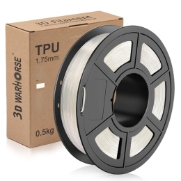 Filament TPU 1,75 mm elastyczny do drukarek 3D 0,5 KG BIAŁY