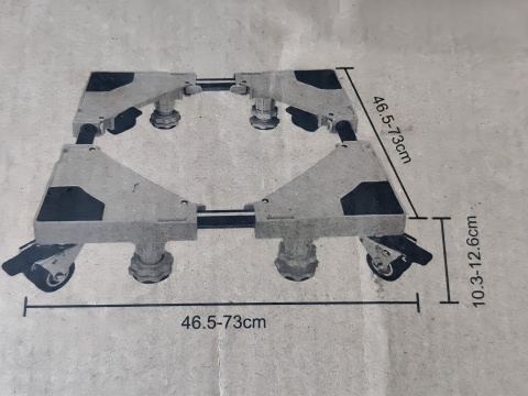 STOJAK POD PRALKĘ WÓZEK POD MEBLE 300 KG REGULOWANY Z KÓŁKAMI HAMULEC STOJAK POD PRALKĘ WÓZEK POD MEBLE 300 KG REGULOWANY Z KÓŁKAMI HAMULEC