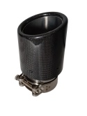 Końcówka wydechowa tłumika carbon wydechu nierdzewka rury wydechowej74-79 mm Końcówka wydechowa tłumika carbon wydechu nierdzewka rury wydechowej74-79 mm