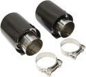 Końcówka wydechowa tłumika carbon wydechu nierdzewka rury wydechowej74-79 mm Końcówka wydechowa tłumika carbon wydechu nierdzewka rury wydechowej74-79 mm
