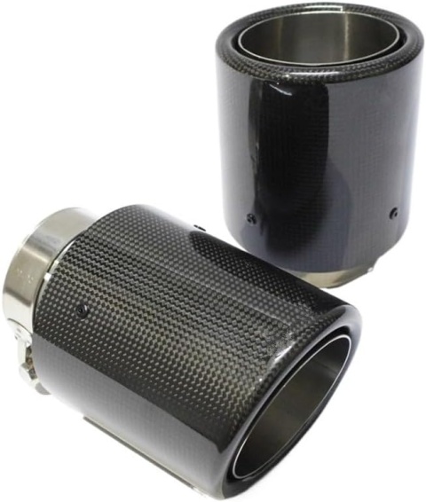 Końcówka wydechowa tłumika carbon wydechu nierdzewka rury wydechowej74-79 mm Końcówka wydechowa tłumika carbon wydechu nierdzewka rury wydechowej74-79 mm