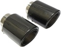 Końcówka wydechowa tłumika carbon wydechu nierdzewka rury wydechowej74-79 mm Końcówka wydechowa tłumika carbon wydechu nierdzewka rury wydechowej74-79 mm