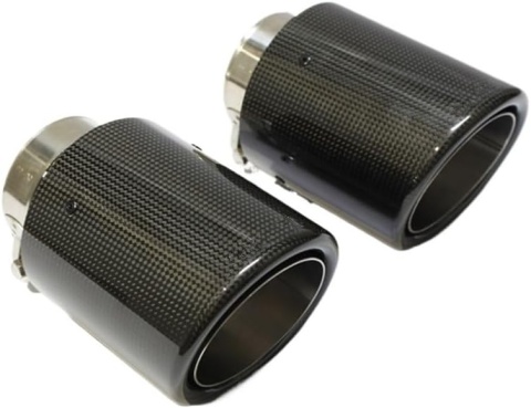 Końcówka wydechowa tłumika carbon wydechu nierdzewka rury wydechowej74-79 mm Końcówka wydechowa tłumika carbon wydechu nierdzewka rury wydechowej74-79 mm