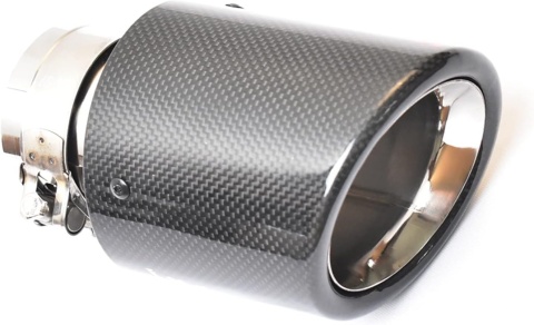 Końcówka wydechowa tłumika carbon wydechu nierdzewka rury wydechowej74-79 mm Końcówka wydechowa tłumika carbon wydechu nierdzewka rury wydechowej74-79 mm