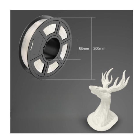 Filament TPU 1,75 mm elastyczny do drukarek 3D 0,5 KG BIAŁY Filament TPU 1,75 mm elastyczny do drukarek 3D 0,5 KG BIAŁY