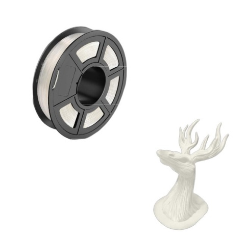 Filament TPU 1,75 mm elastyczny do drukarek 3D 0,5 KG BIAŁY Filament TPU 1,75 mm elastyczny do drukarek 3D 0,5 KG BIAŁY