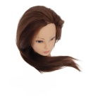Główka fryzjerska głowa treningowa 60 cm włos naturalny uchwyt do czesania ćwiczeń Główka fryzjerska głowa treningowa 60 cm włos naturalny uchwyt do czesania ćwiczeń
