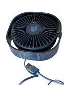 Termowentylator wiatrak biurkowy USB 360° 3 BIEGI WENTYLATOR PRZENOŚNY STOŁOWY