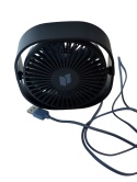 Termowentylator wiatrak biurkowy USB 360° 3 BIEGI WENTYLATOR PRZENOŚNY STOŁOWY