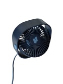 Termowentylator wiatrak biurkowy USB 360° 3 BIEGI WENTYLATOR PRZENOŚNY STOŁOWY