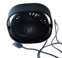 Termowentylator wiatrak biurkowy USB 360° 3 BIEGI WENTYLATOR PRZENOŚNY STOŁOWY