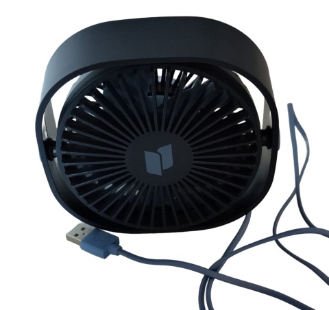 Termowentylator wiatrak biurkowy USB 360° 3 BIEGI WENTYLATOR PRZENOŚNY STOŁOWY