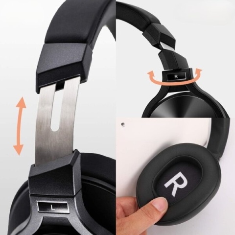 Słuchawki bezprzewodowe Bluetooth nauszne Srhythm NC75 PRO z mikrofonem Słuchawki bezprzewodowe Bluetooth nauszne Srhythm NC75 PRO z mikrofonem