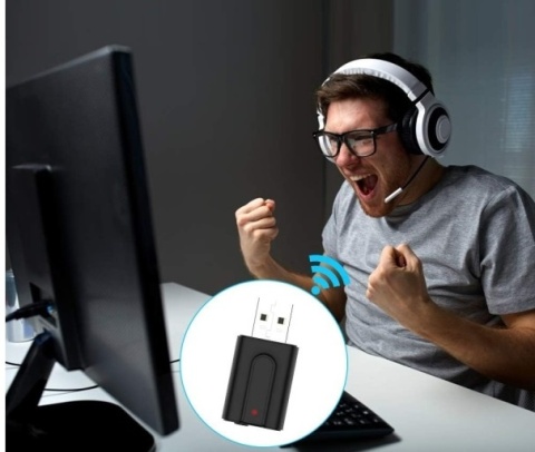 Transmiter nadajnik odbiornik Bluetooth 5.0 adapter audio 3,5 mm mini jack Transmiter nadajnik odbiornik Bluetooth 5.0 adapter audio 3,5 mm mini jack