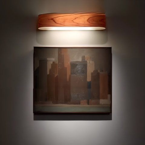 Drewniany kinkiet lampa nad obraz lustro schody ścienna ciepły biały LED Drewniany kinkiet lampa nad obraz lustro schody ścienna ciepły biały LED